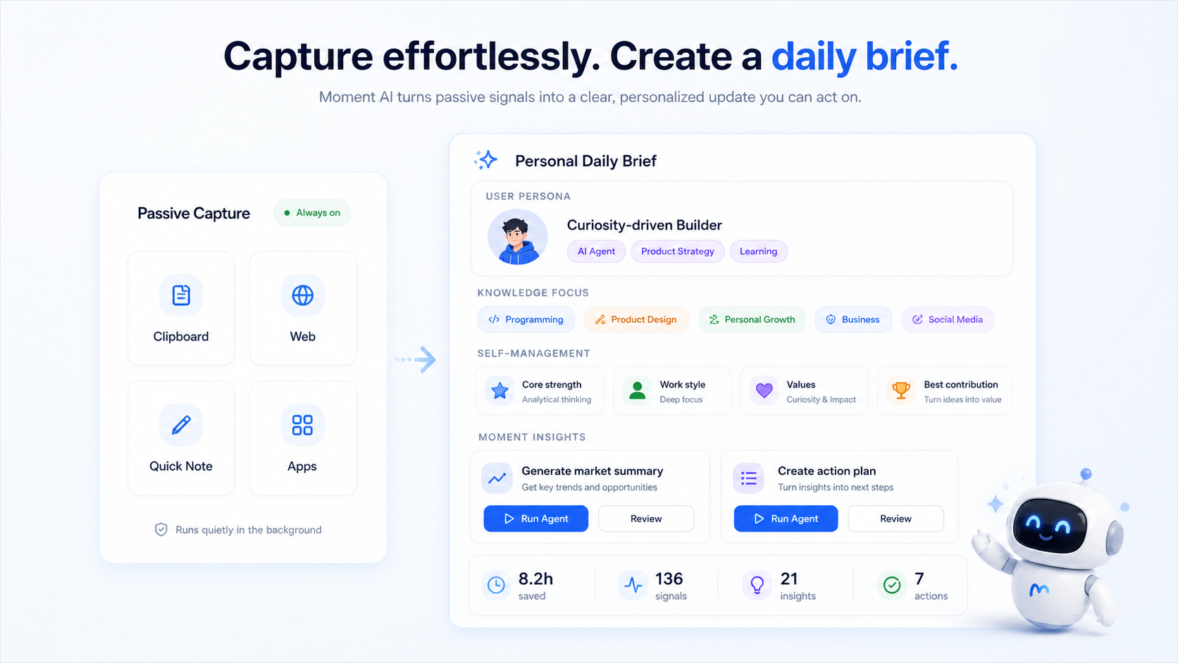 Moment AI core feature screenshot 1